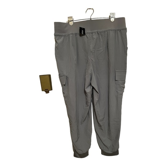 IDEOLOGY Womens Misty Silver Gray Cargo Joggers Pants SizeXL - Picture 2 of 6